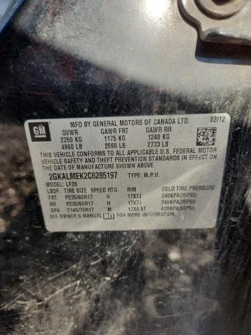Aukcja sprzedaży 2012 Gmc Terrain, vin: 2GKALMEK2C6285197, numer aukcji: 42047956