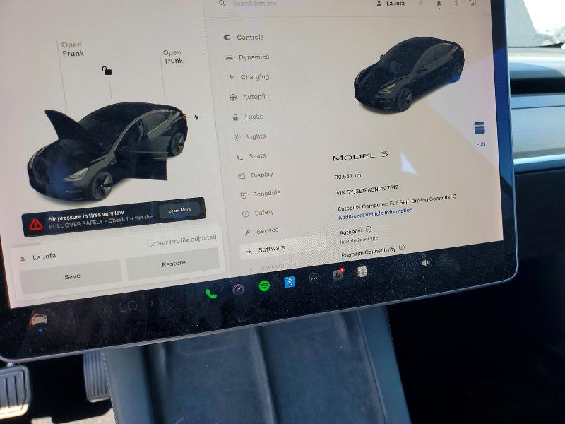 Aukcja sprzedaży 2022 Tesla Model 3, vin: 5YJ3E1EA3NF107512, numer aukcji: 47361326