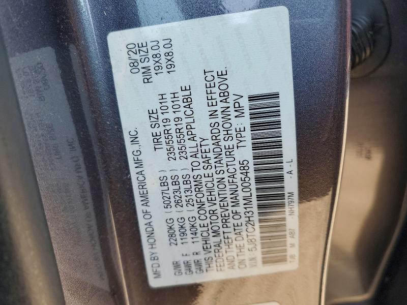 Aukcja sprzedaży 2021 Acura Rdx, vin: 5J8TC2H31ML005485, numer aukcji: 46154656