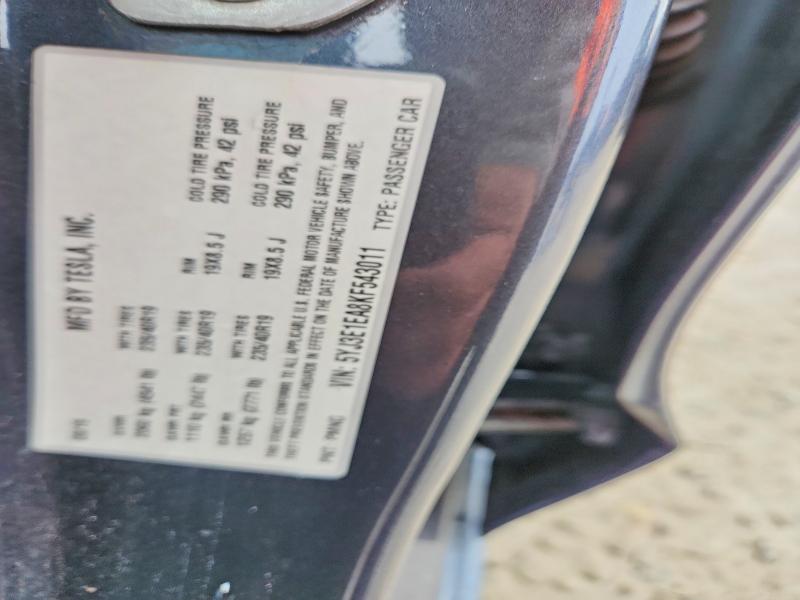 41619266 :رقم المزاد ، 5YJ3E1EA8KF543011 vin ، 2019 Tesla P100 D مزاد بيع
