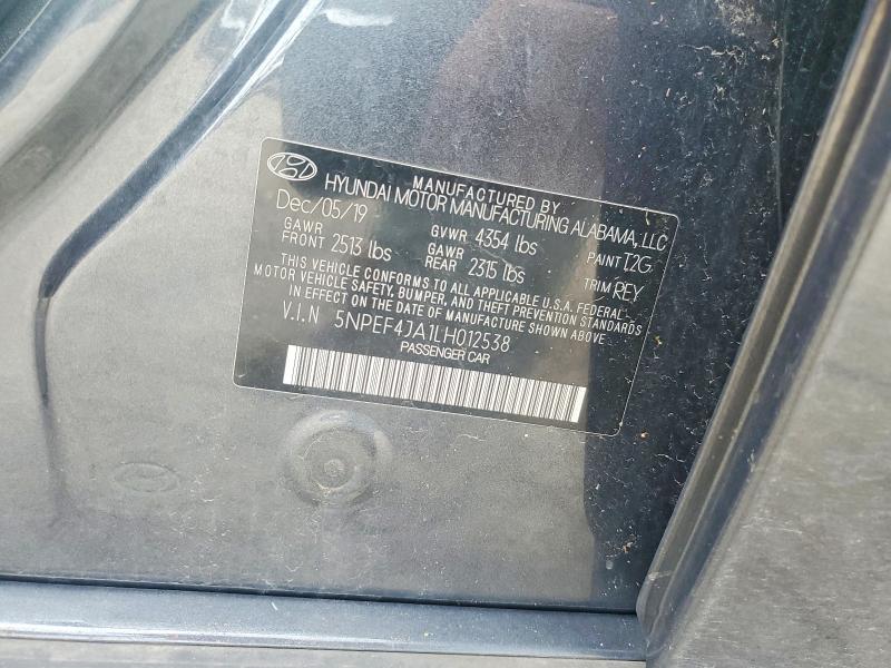 Продажа на аукционе авто 2020 Hyundai Sonata, vin: 5NPEF4JA1LH012538, номер лота: 47369906