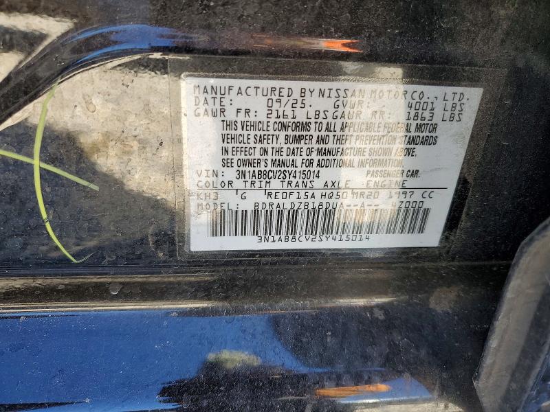 Продаж на аукціоні авто 2025 Nissan Sentra, vin: 3N1AB8CV2SY415014, номер лоту: 47059706