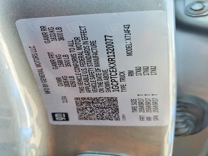 Aukcja sprzedaży 2024 Chevrolet Colorado, vin: 1GCPTCEKXR1320077, numer aukcji: 47366256