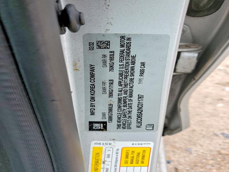 Продаж на аукціоні авто 2022 Chevrolet Spark, vin: KL8CD6SA2NC011767, номер лоту: 41986476