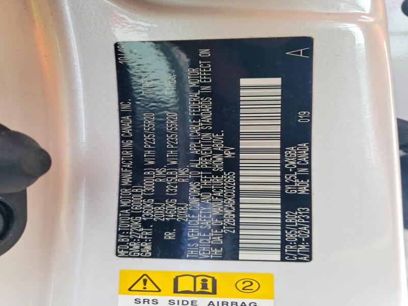 Aukcja sprzedaży 2019 Lexus Rx 450h, vin: 2T2BGMCA6KC032665, numer aukcji: 46655846