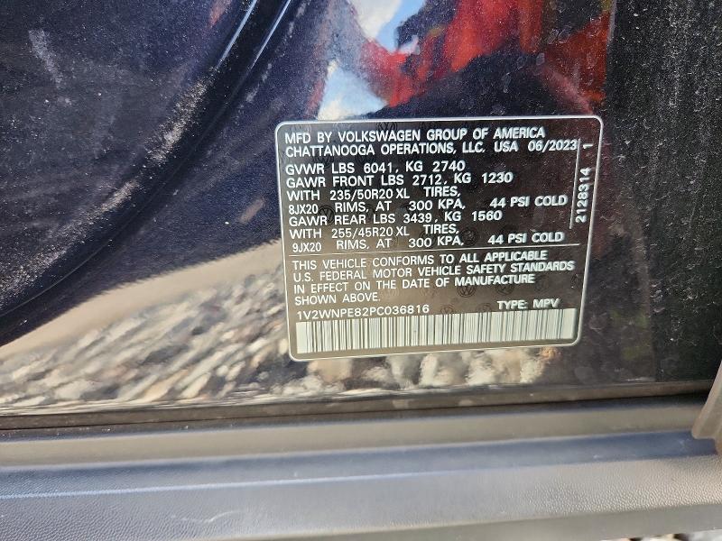 2023 Volkswagen Id.4 მანქანა იყიდება აუქციონზე, vin: 1V2WNPE82PC036816, აუქციონის ნომერი: 79928505