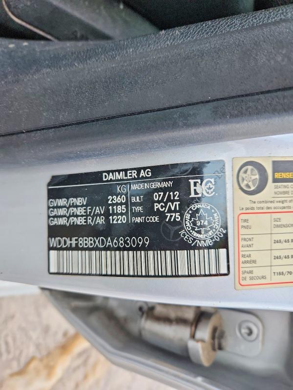 41799926 :رقم المزاد ، WDDHF8BBXDA683099 vin ، 2013 Mercedes-benz E مزاد بيع