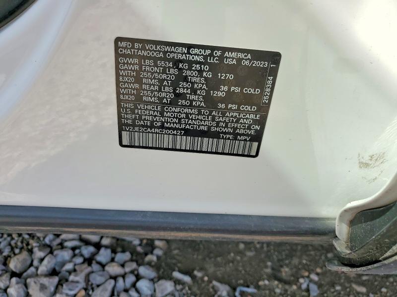 Aukcja sprzedaży 2024 Volkswagen Atlas Cross Sport, vin: 1V2JE2CA4RC200427, numer aukcji: 45676156