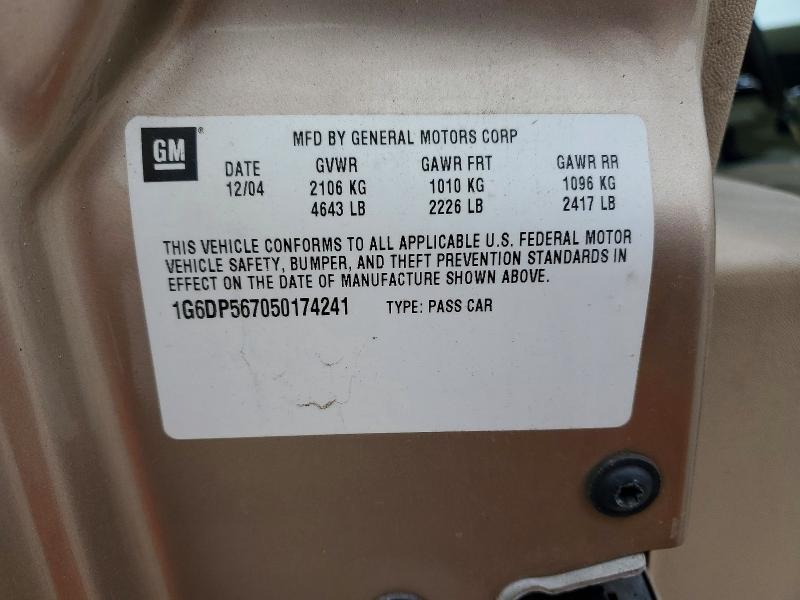 Продаж на аукціоні авто 2005 Cadillac Cts, vin: 1G6DP567050174241, номер лоту: 79296375