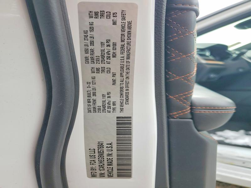 Продажа на аукционе авто 2022 Jeep Grand Cherokee, vin: 1C4RJHEG6N8576841, номер лота: 45971616