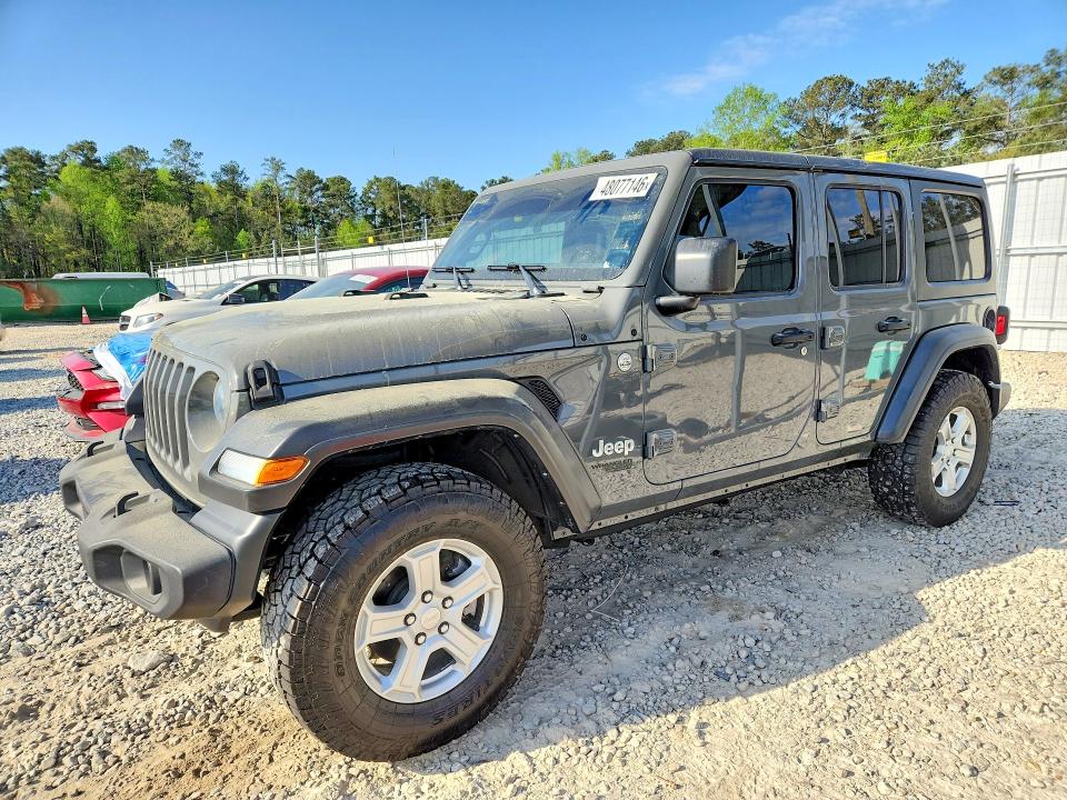 2019 Jeep Wrangler Unlimited მანქანა იყიდება აუქციონზე, vin: 1C4HJXDG8KW598063, აუქციონის ნომერი: 48077146
