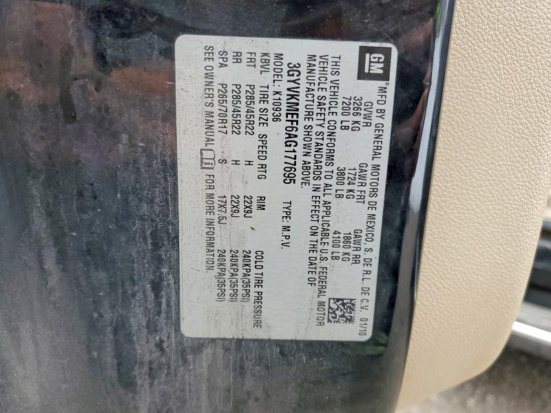 Продажа на аукционе авто 2010 Cadillac Escalade, vin: 3GYVKMEF6AG177695, номер лота: 79241375