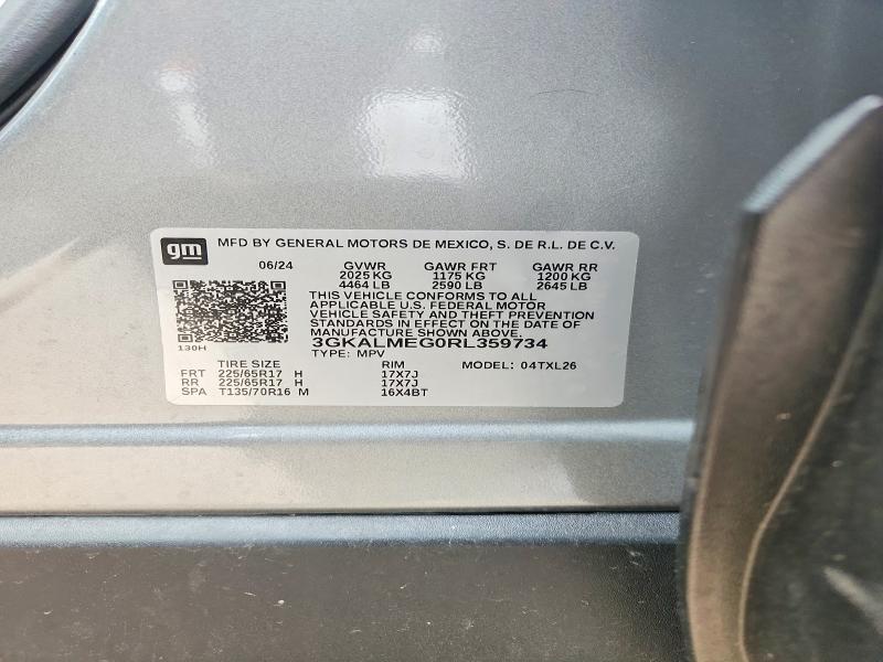 47842256 :رقم المزاد ، 3GKALMEG0RL359734 vin ، 2024 Gmc Terrain مزاد بيع