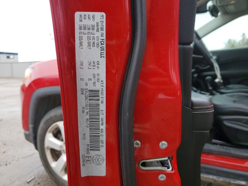 Продаж на аукціоні авто 2018 Jeep Compass, vin: 3C4NJDBB8JT145610, номер лоту: 45848946