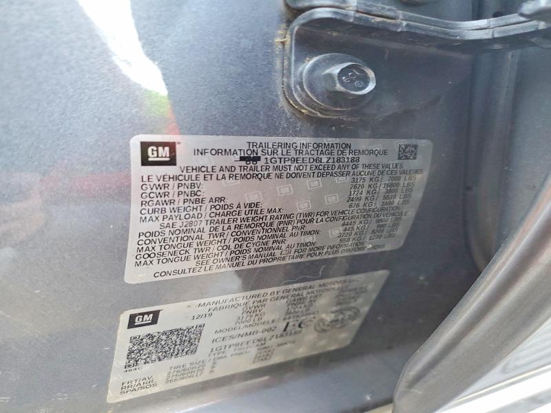 Продажа на аукционе авто 2020 Gmc Sierra, vin: 1GTP9EED6LZ183188, номер лота: 46506376