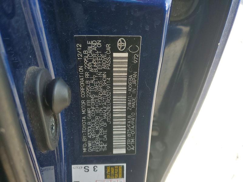 Auction sale of the 2013 Toyota Prius V, vin: JTDZN3EU9D3219114, lot number: 45913506