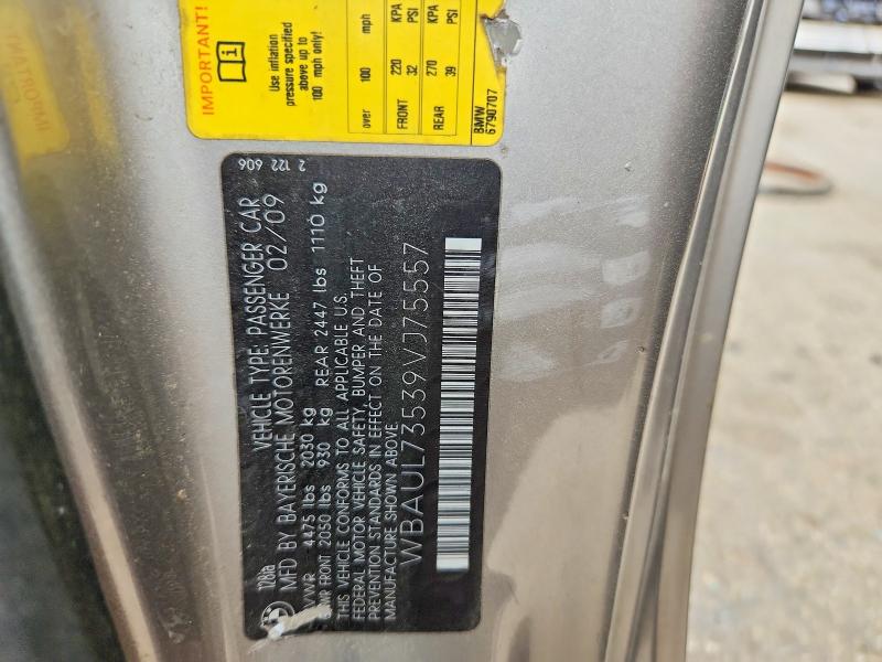 Aukcja sprzedaży 2009 Bmw 128, vin: WBAUL73539VJ75557, numer aukcji: 47928626