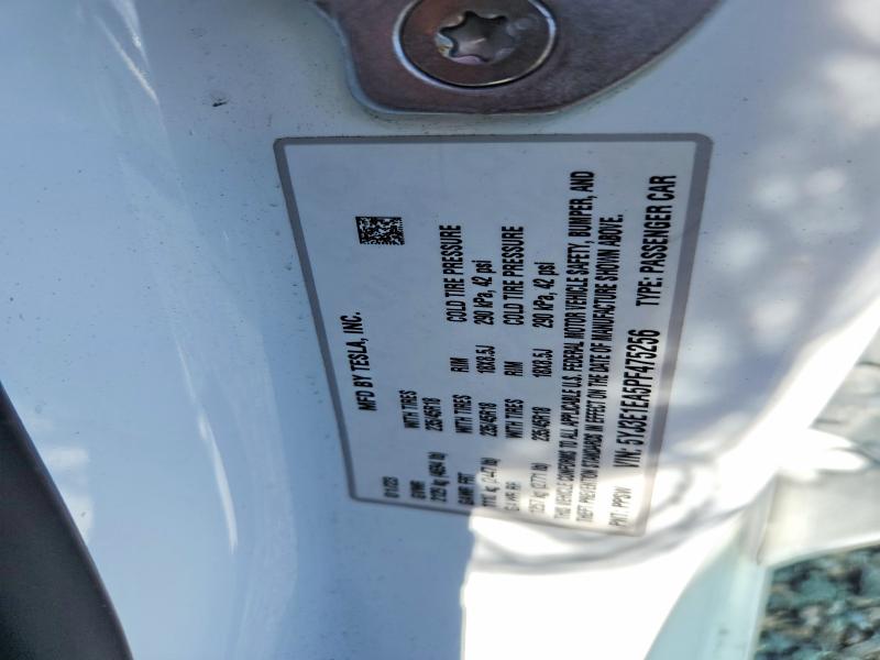 Продаж на аукціоні авто 2023 Tesla Model 3, vin: 5YJ3E1EA5PF475256, номер лоту: 46496946