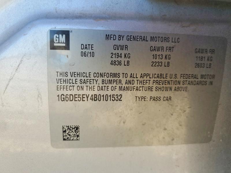 46637426 :رقم المزاد ، 1G6DE5EY4B0101532 vin ، 2011 Cadillac Cts مزاد بيع