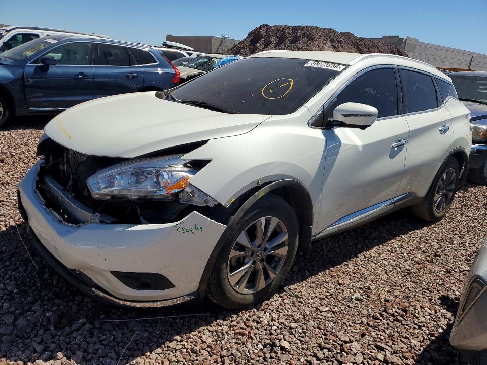 Продаж на аукціоні авто 2017 Nissan Murano, vin: 5N1AZ2MG8HN179217, номер лоту: 46873286
