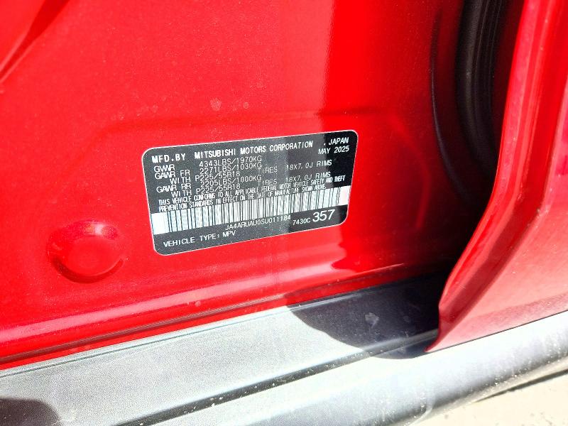 Продаж на аукціоні авто 2025 Mitsubishi Outlander Sport, vin: JA4ARUAU0SU011184, номер лоту: 79579215