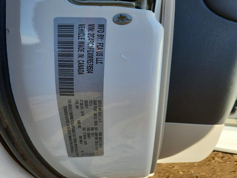 2021 Chrysler Pacifica მანქანა იყიდება აუქციონზე, vin: 2C4RC1FGXMR579504, აუქციონის ნომერი: 78157825