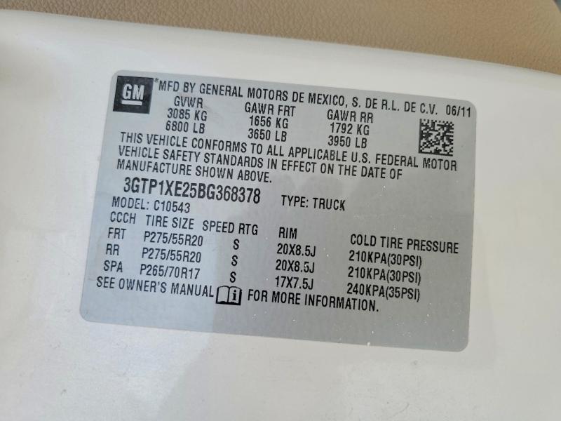 Aukcja sprzedaży 2011 Gmc Sierra, vin: 3GTP1XE25BG368378, numer aukcji: 48324426