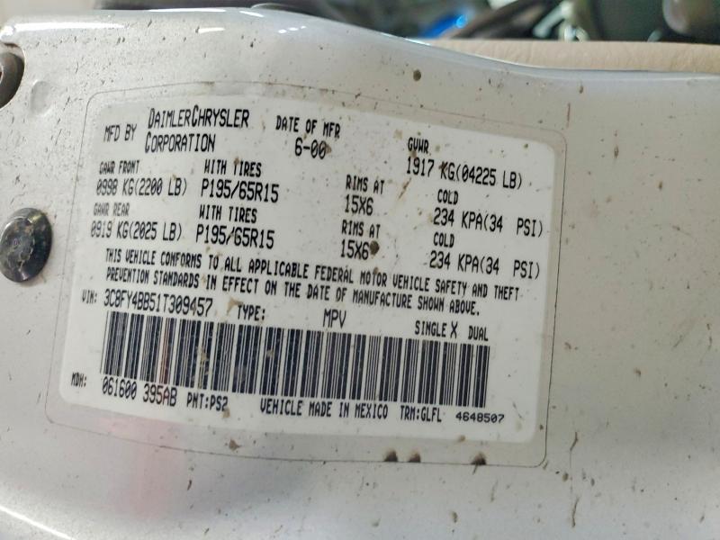 Продажа на аукционе авто 2001 Chrysler Pt Cruiser, vin: 3C8FY4BB51T309457, номер лота: 45818716