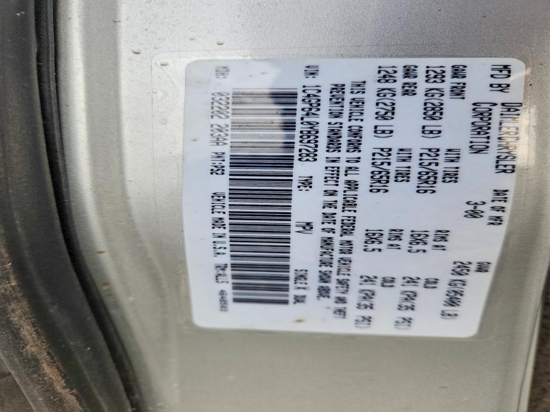 45564986 :رقم المزاد ، 1C4GP64L0YB697283 vin ، 2000 Chrysler Town & Country مزاد بيع