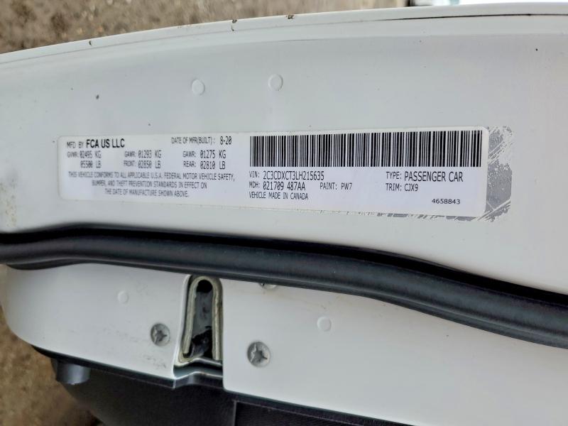 Продаж на аукціоні авто 2020 Dodge Charger, vin: 2C3CDXCT3LH215635, номер лоту: 78890095