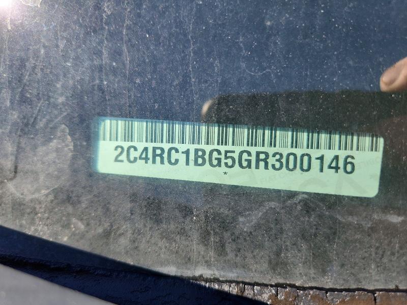 41981446 :رقم المزاد ، 2C4RC1BG5GR300146 vin ، 2016 Chrysler Town & Country مزاد بيع