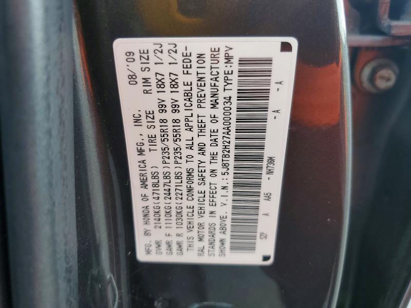 Продажа на аукционе авто 2010 Acura Rdx, vin: 5J8TB2H27AA000034, номер лота: 41995746