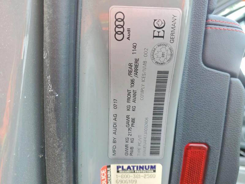2018 Audi A4 მანქანა იყიდება აუქციონზე, vin: WAUENAF47JA032606, აუქციონის ნომერი: 79344505