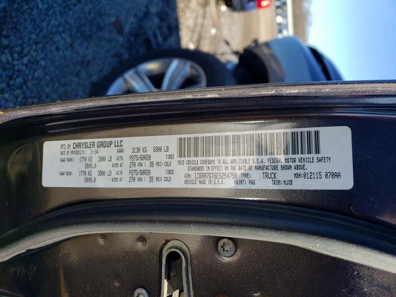 47342656 :رقم المزاد ، 1C6RR7GT6ES254790 vin ، 2014 Ram 1500 مزاد بيع