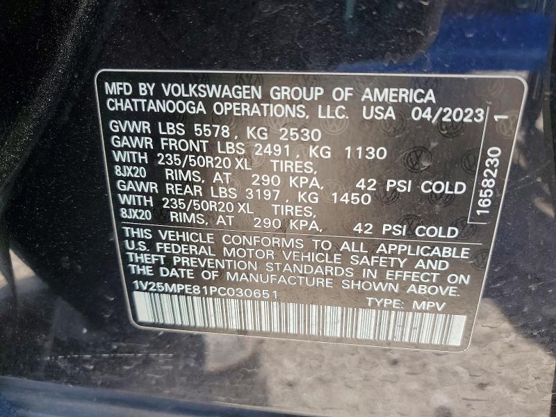 Aukcja sprzedaży 2023 Volkswagen Id.4, vin: 1V25MPE81PC030651, numer aukcji: 47327696