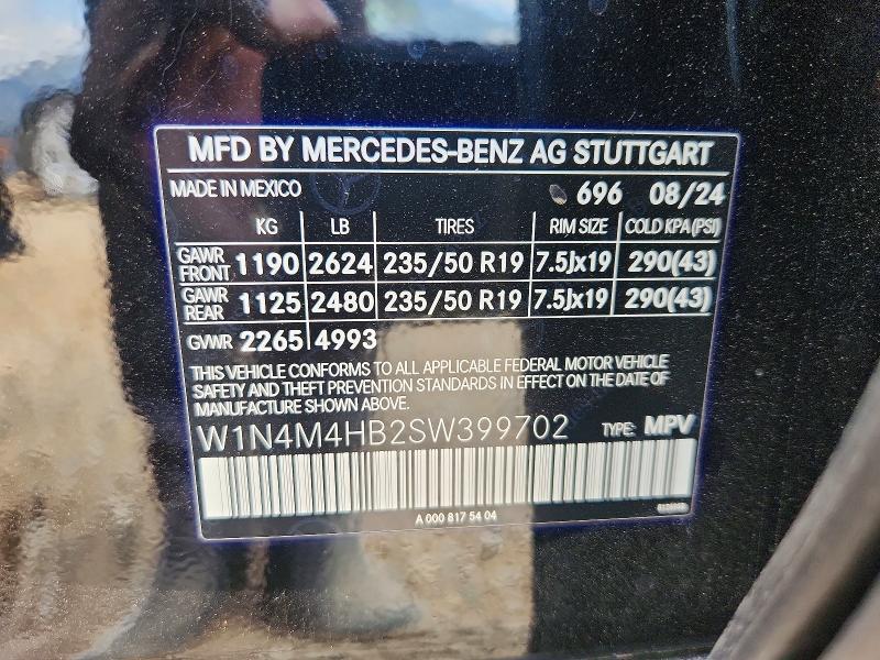 Aukcja sprzedaży 2025 Mercedes-benz Glb, vin: W1N4M4HB2SW399702, numer aukcji: 48138806