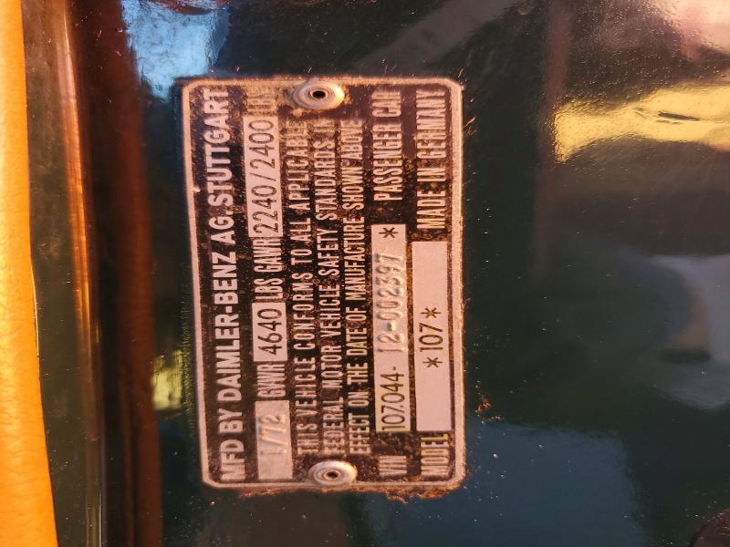 1972 Mercedes Benz 350 მანქანა იყიდება აუქციონზე, vin: 10704412002397, აუქციონის ნომერი: 79487435