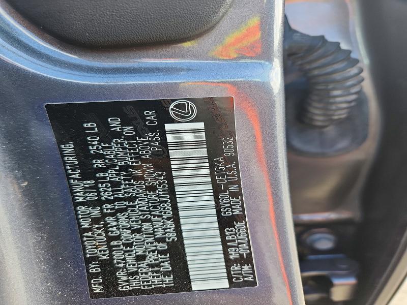 Aukcja sprzedaży 2018 Lexus Es 350, vin: 58ABK1GG8JU115343, numer aukcji: 46962956