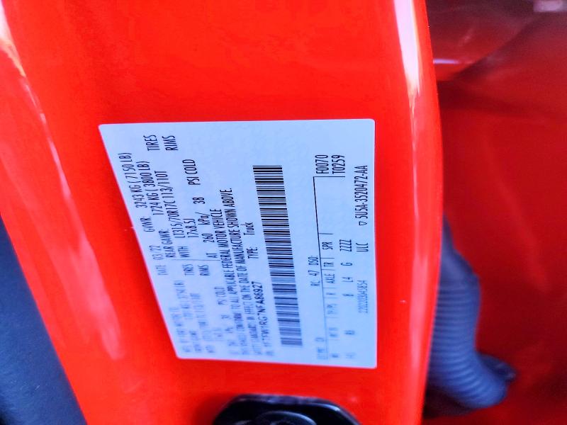 2022 Ford F150 მანქანა იყიდება აუქციონზე, vin: 1FTFW1RG7NFA86927, აუქციონის ნომერი: 79352235