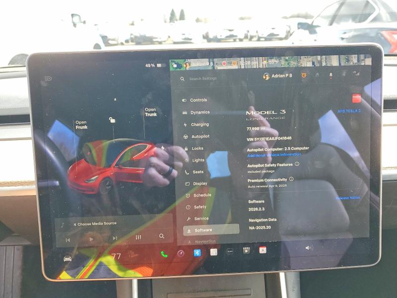 Aukcja sprzedaży 2018 Tesla Model 3, vin: 5YJ3E1EA8JF041646, numer aukcji: 79702225