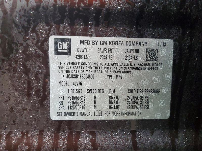 Продажа на аукционе авто 2014 Buick Encore, vin: KL4CJCSB1EB604690, номер лота: 45912176