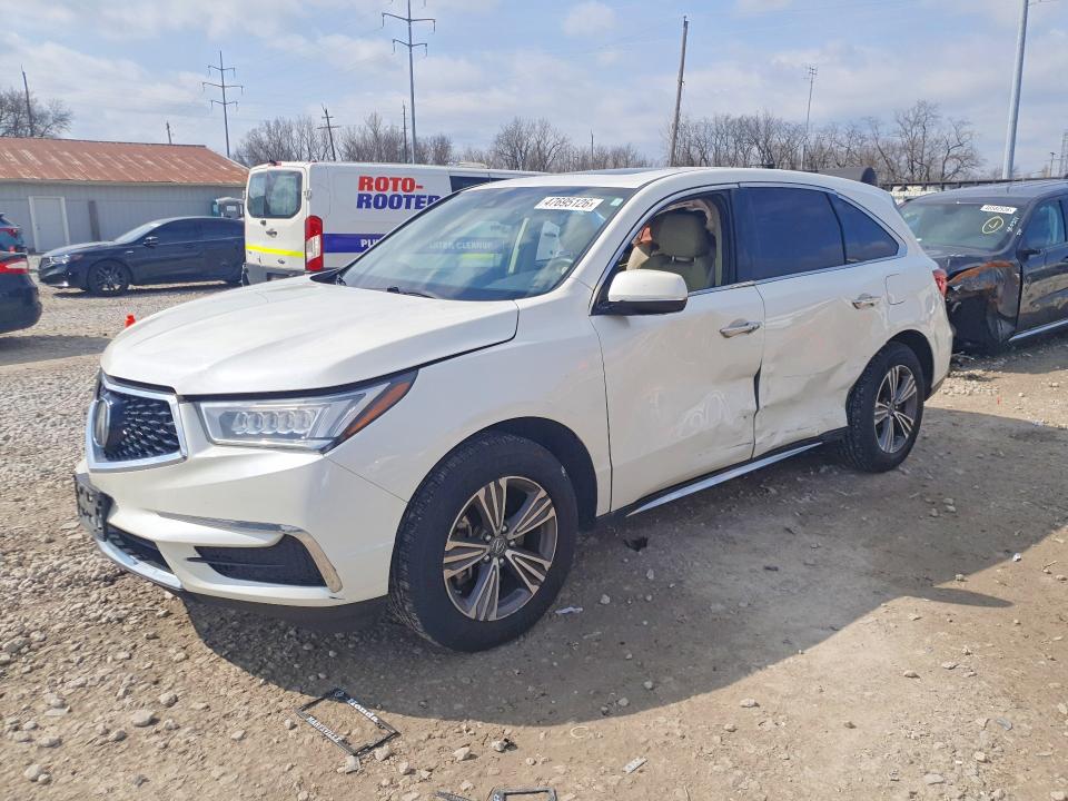 2019 Acura Mdx მანქანა იყიდება აუქციონზე, vin: 5J8YD4H3XKL033667, აუქციონის ნომერი: 47695126