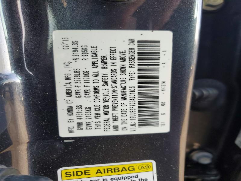2016 Acura Tlx მანქანა იყიდება აუქციონზე, vin: 19UUB3F70GA001835, აუქციონის ნომერი: 42051746
