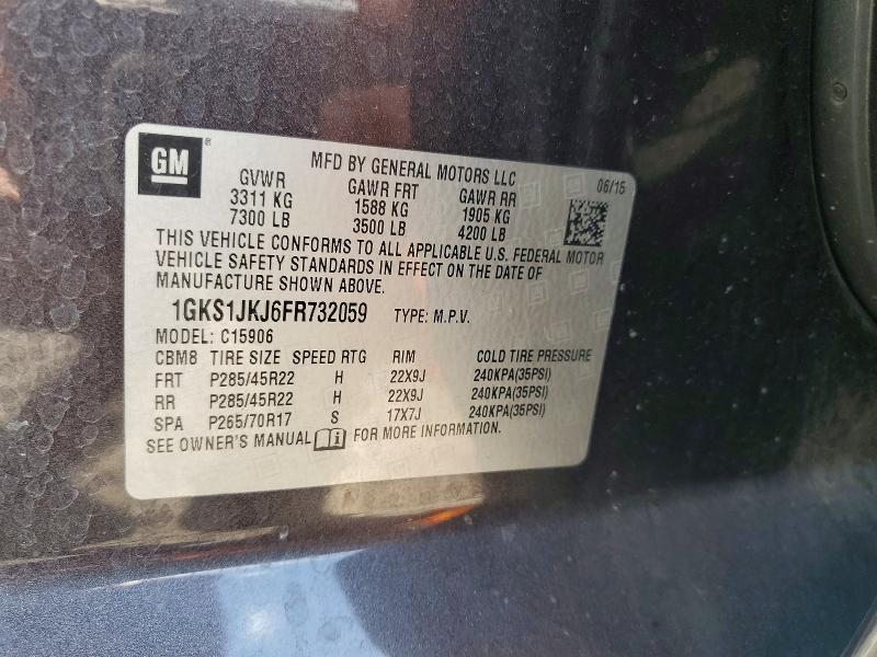 Продажа на аукционе авто 2015 Gmc Yukon Xl, vin: 1GKS1JKJ6FR732059, номер лота: 47011676