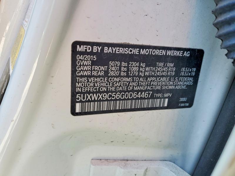 Продажа на аукционе авто 2016 Bmw X3, vin: 5UXWX9C56G0D64467, номер лота: 47714056