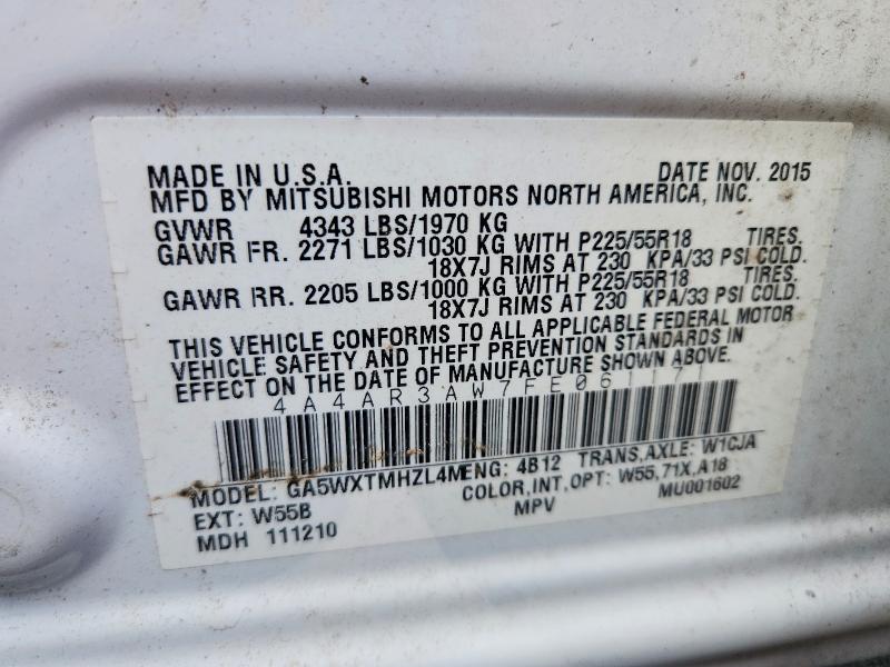 Продаж на аукціоні авто 2015 Mitsubishi Outlander Sport, vin: 4A4AR3AW7FE061171, номер лоту: 47332466
