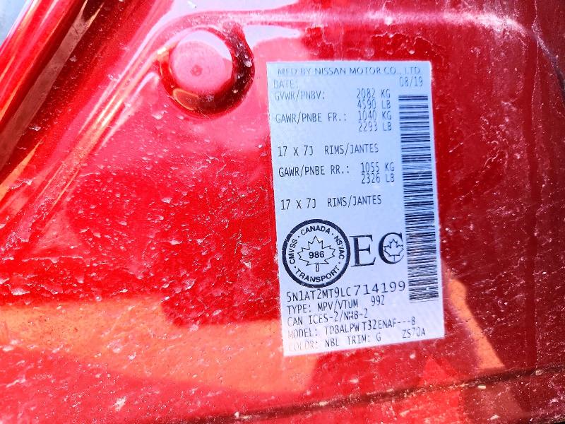Продаж на аукціоні авто 2020 Nissan Rogue, vin: 5N1AT2MT9LC714199, номер лоту: 79946195