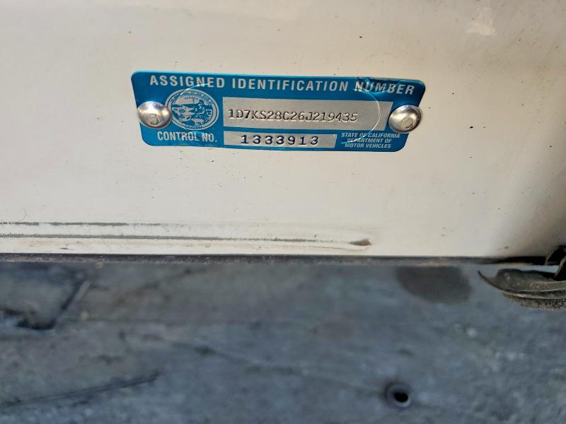 75792775 :رقم المزاد ، 1D7KS28C26J219435 vin ، 2006 Dodge Ram 2500 مزاد بيع