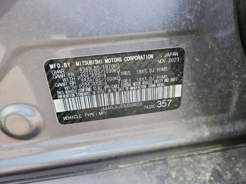 Продаж на аукціоні авто 2024 Mitsubishi Outlander Sport, vin: JA4ARUAU5RU004600, номер лоту: 48309086
