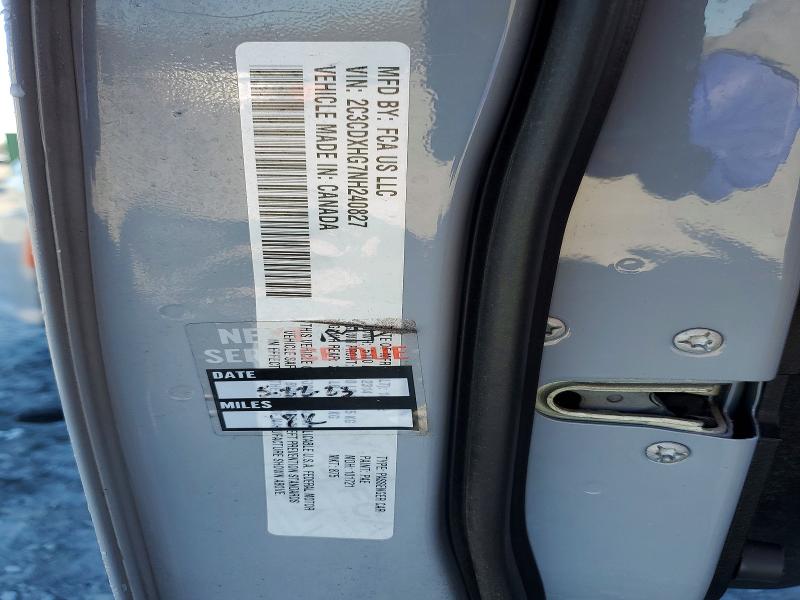 2022 Dodge Charger მანქანა იყიდება აუქციონზე, vin: 2C3CDXHG7NH240827, აუქციონის ნომერი: 45937076